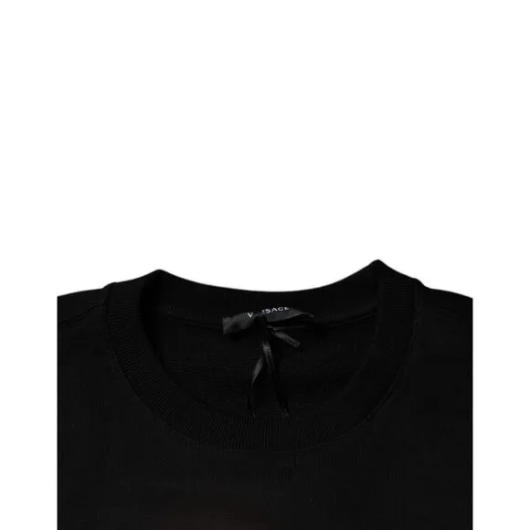 Versace Black Medusa Fleece Men Crew Neck Sweatshirt Sweater - Picture 6 of 6